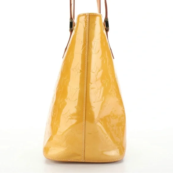 Authentic Louis‎ Vuitton Vernis Houston Shoulder Hand Bag Yellow - Picture 3 of 8